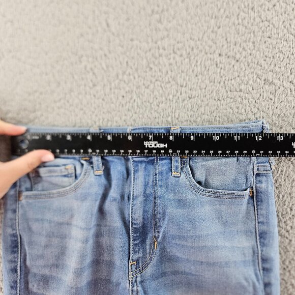 Hollister Shorts‎ Womens 25 Blue Ultra High Rise Distressed Cut Offs Frayed Hem - Picture 8 of 16